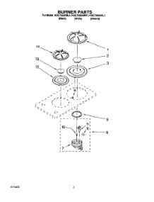 02 - Section parts for Kitchenaid Cooktop KGCT025ABL1 from AppliancePartsPros.com
