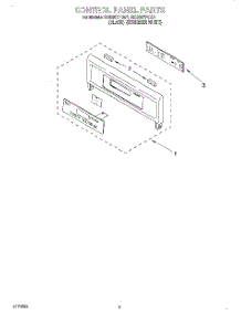 04 - Control Panel, Literature parts for Whirlpool Oven RBS307PDQ1 from AppliancePartsPros.com