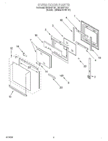 02 - Oven Door parts for Whirlpool Oven RBD276PDB1 from AppliancePartsPros.com