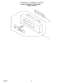 02 - Control Panel, Literature parts for Kitchenaid Oven KEBS208DWH1 from AppliancePartsPros.com