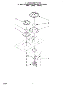 02 - Section parts for Kitchenaid Cooktop KGCT025AAL4 from AppliancePartsPros.com