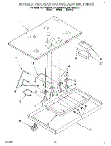 02 - Burner Box, Gas Valves, And Switches parts for Kitchenaid Cooktop KGCT365BWH4 from AppliancePartsPros.com