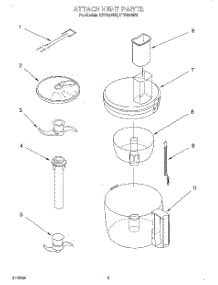 02 - Section parts for Kitchenaid Food Processor KFP300WH from AppliancePartsPros.com