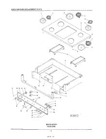 03 - Section parts for Kitchenaid Cooktop KECS130SWH0 from AppliancePartsPros.com