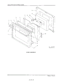 13 - Door parts for Kitchenaid Oven KEMS375SBL0 from AppliancePartsPros.com