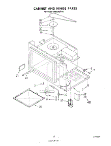 09 - Cabinet And Hinge parts for Whirlpool Range SM958PEPW1 from AppliancePartsPros.com