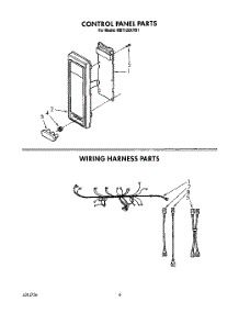 06 - Control Panel, Wiring Harness parts for Whirlpool Microwave MB7120XYB1 from AppliancePartsPros.com
