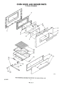 06 - Section parts for Whirlpool Range SF5340ERW3 from AppliancePartsPros.com