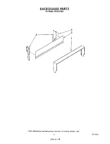 04 - Backguard parts for Whirlpool Range FEP210VL0 from AppliancePartsPros.com