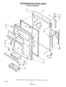 07 - Refrigerator Door parts for Whirlpool Refrigerator ET22DMXVF00 from AppliancePartsPros.com