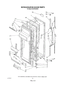 06 - Refrigerator Door parts for Whirlpool Refrigerator ED25PSXRWR1 from AppliancePartsPros.com
