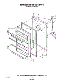 08 - Refrigerator Door parts for Whirlpool Refrigerator ET20GMXSW02 from AppliancePartsPros.com