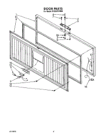 03 - Section parts for Whirlpool Freezer EH220FXVN00 from AppliancePartsPros.com