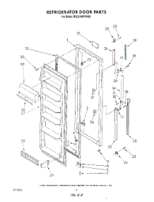 05 - Refrigerator Door parts for Roper Refrigerator RS22AMXVW00 from AppliancePartsPros.com