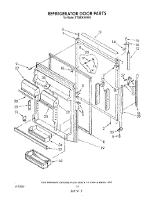 07 - Refrigerator Door parts for Whirlpool Refrigerator ET20DKXVG01 from AppliancePartsPros.com