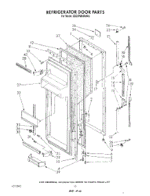 06 - Refrigerator Door parts for Whirlpool Refrigerator ED25PMXRWR3 from AppliancePartsPros.com