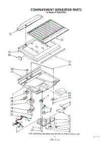 04 - Compartment Separator parts for Whirlpool Refrigerator ET18HKXTG02 from AppliancePartsPros.com