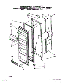 05 - Refrigerator Door parts for Whirlpool Refrigerator ED20AKXSW03 from AppliancePartsPros.com