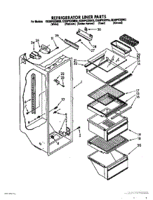 03 - Refrigerator Liner parts for Whirlpool Refrigerator ED20PKXSW03 from AppliancePartsPros.com
