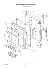 07 - Refrigerator Door parts for Whirlpool Refrigerator ET20DKXVW05 from AppliancePartsPros.com