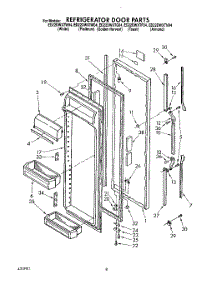 07 - Refrigerator Door parts for Whirlpool Refrigerator ED22DWXTG04 from AppliancePartsPros.com