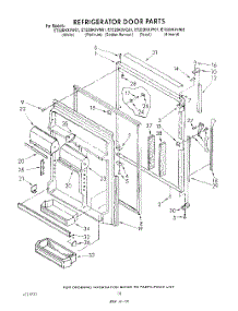 07 - Refrigerator Door parts for Whirlpool Refrigerator ET22DKXVW01 from AppliancePartsPros.com