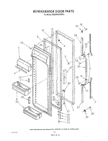 07 - Refrigerator Door parts for Whirlpool Refrigerator ED25RQXWW00 from AppliancePartsPros.com