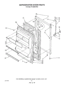 08 - Refrigerator Door parts for Roper Refrigerator RT18BMXVW05 from AppliancePartsPros.com