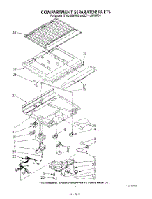 04 - Compartment Separator parts for Whirlpool Refrigerator ET14JMYWW00 from AppliancePartsPros.com