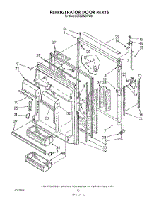 07 - Refrigerator Door parts for Whirlpool Refrigerator ET25DMXVW03 from AppliancePartsPros.com