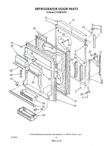 07 - Refrigerator Door parts for Whirlpool Refrigerator ET22DMXVF01 from AppliancePartsPros.com