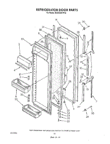 07 - Refrigerator Door parts for Whirlpool Refrigerator ED25DQXVP03 from AppliancePartsPros.com