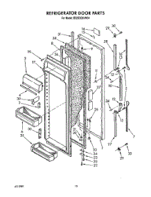 07 - Refrigerator Door parts for Whirlpool Refrigerator ED25DQXVG04 from AppliancePartsPros.com