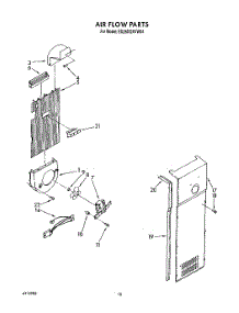 11 - Airflow parts for Whirlpool Refrigerator ED25DQXVM04 from AppliancePartsPros.com