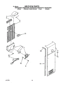 11 - Airflow parts for Whirlpool Refrigerator ED25DQXVM05 from AppliancePartsPros.com