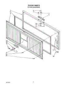 03 - Section parts for Whirlpool Freezer EH220FXWN00 from AppliancePartsPros.com