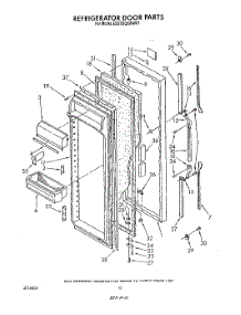 07 - Refrigerator Door parts for Whirlpool Refrigerator ED27DQXWN01 from AppliancePartsPros.com