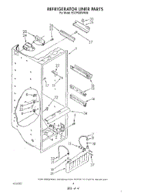 03 - Refrigerator Liner parts for Whirlpool Refrigerator ED27RQXWW00 from AppliancePartsPros.com