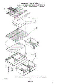 05 - Shelf parts for Whirlpool Refrigerator ET16ZKXWG00 from AppliancePartsPros.com