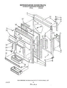 07 - Refrigerator Door parts for Whirlpool Refrigerator ET25DMXWW00 from AppliancePartsPros.com