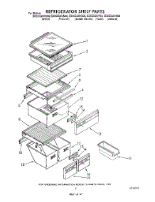 04 - Refrigerator Shelf parts for Whirlpool Refrigerator ED25DQXVM06 from AppliancePartsPros.com