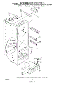 03 - Refrigerator Liner parts for Whirlpool Refrigerator ED25DQXVN06 from AppliancePartsPros.com