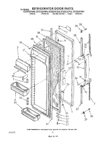 07 - Refrigerator Door parts for Whirlpool Refrigerator ED25DQXVW06 from AppliancePartsPros.com