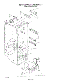 03 - Refrigerator Liner parts for Whirlpool Refrigerator 3ED22DWXTW00 from AppliancePartsPros.com