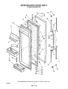 07 - Refrigerator Door parts for Whirlpool Refrigerator 6ED22DWXTW00 from AppliancePartsPros.com
