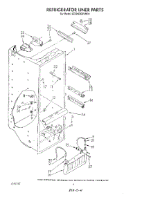 03 - Refrigerator Liner parts for Whirlpool Refrigerator 3ED25DQXVW00 from AppliancePartsPros.com