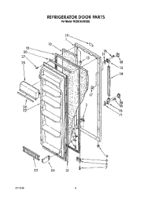 06 - Refrigerator Door parts for Roper Refrigerator RS20CKXWW00 from AppliancePartsPros.com