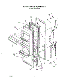 07 - Refrigerator Door parts for Roper Refrigerator RS25AWXVW02 from AppliancePartsPros.com