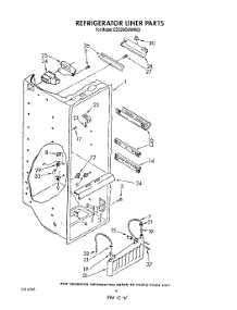 03 - Refrigerator Liner parts for Whirlpool Refrigerator ED22RQXWW00 from AppliancePartsPros.com