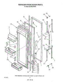 07 - Refrigerator Door parts for Whirlpool Refrigerator ED25RQXWW02 from AppliancePartsPros.com